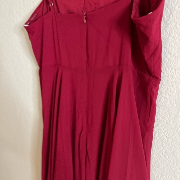 NWOT Cause for Commotion Red Pleated Bustier Maxi Dress - Picture 8 of 8